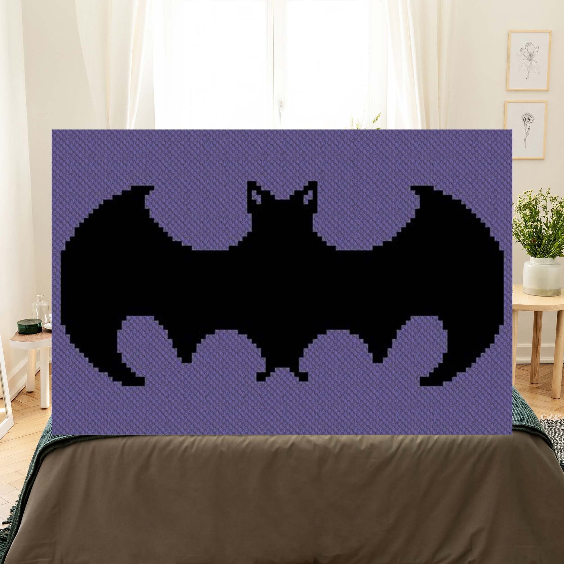 Just a Little Batty C2C Crochet Blanket Pattern