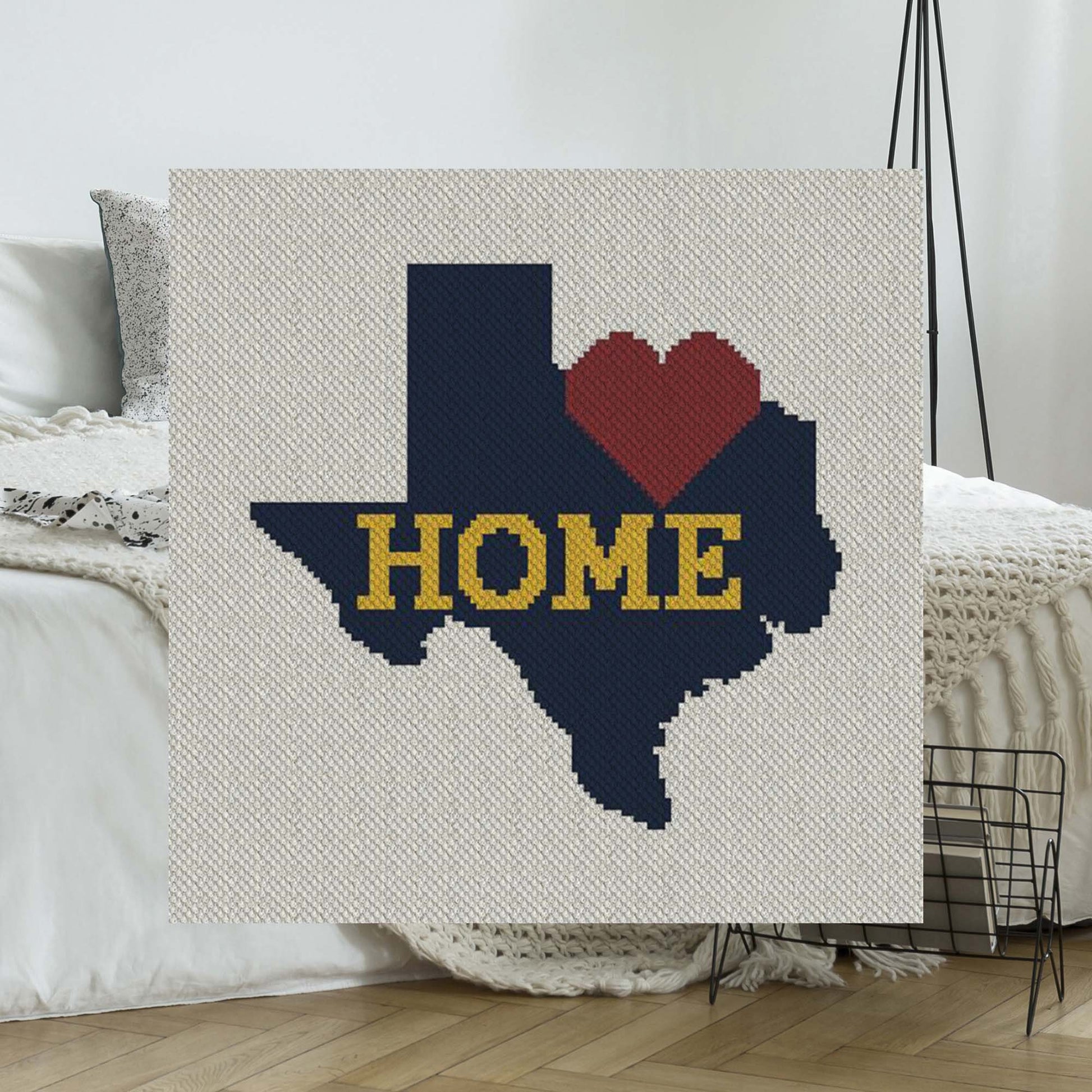 Greater Texas Home C2C Afghan Crochet Pattern