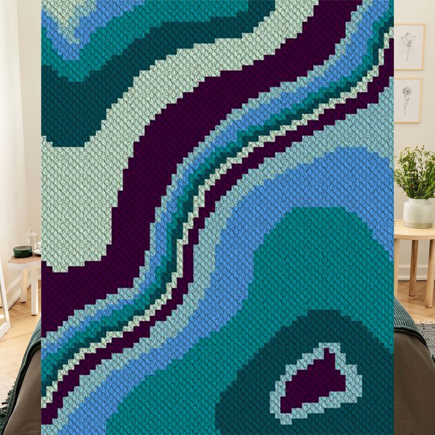 Geode C2C Crochet Pattern