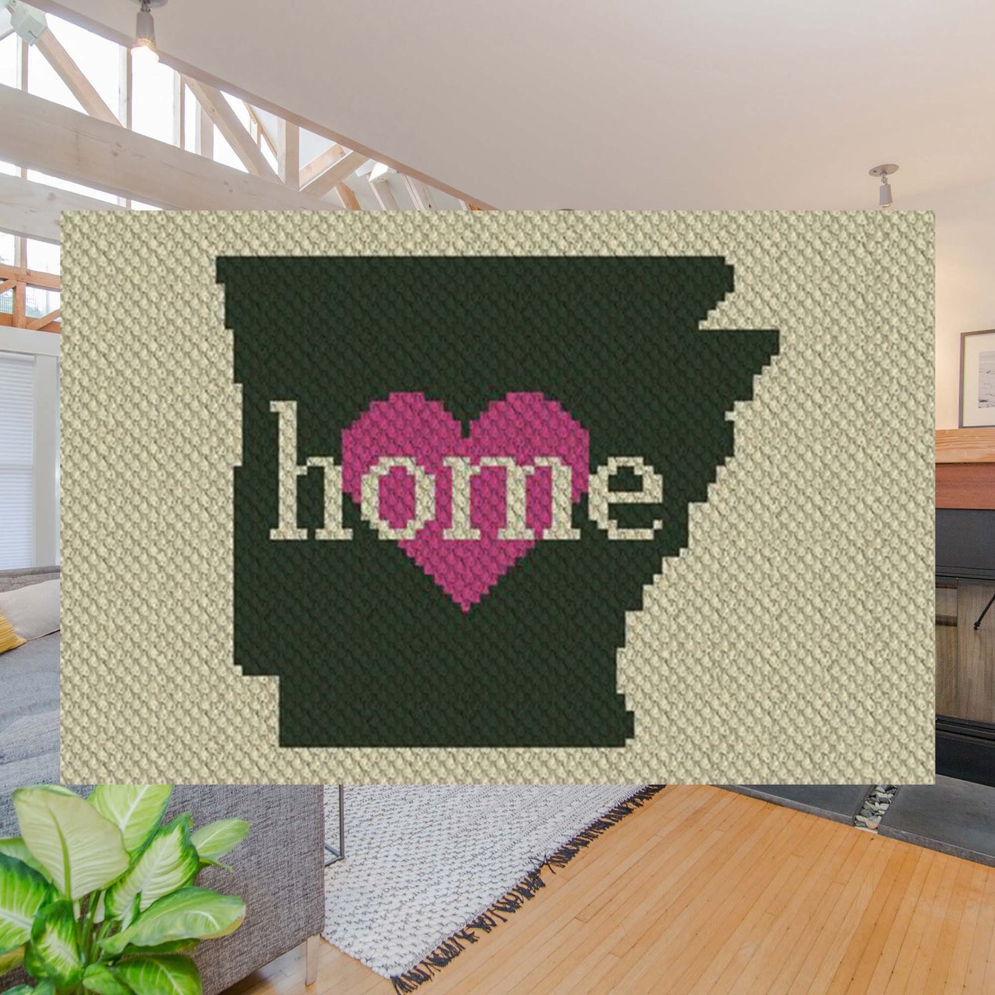 Arkansas Home C2C Afghan Crochet Pattern