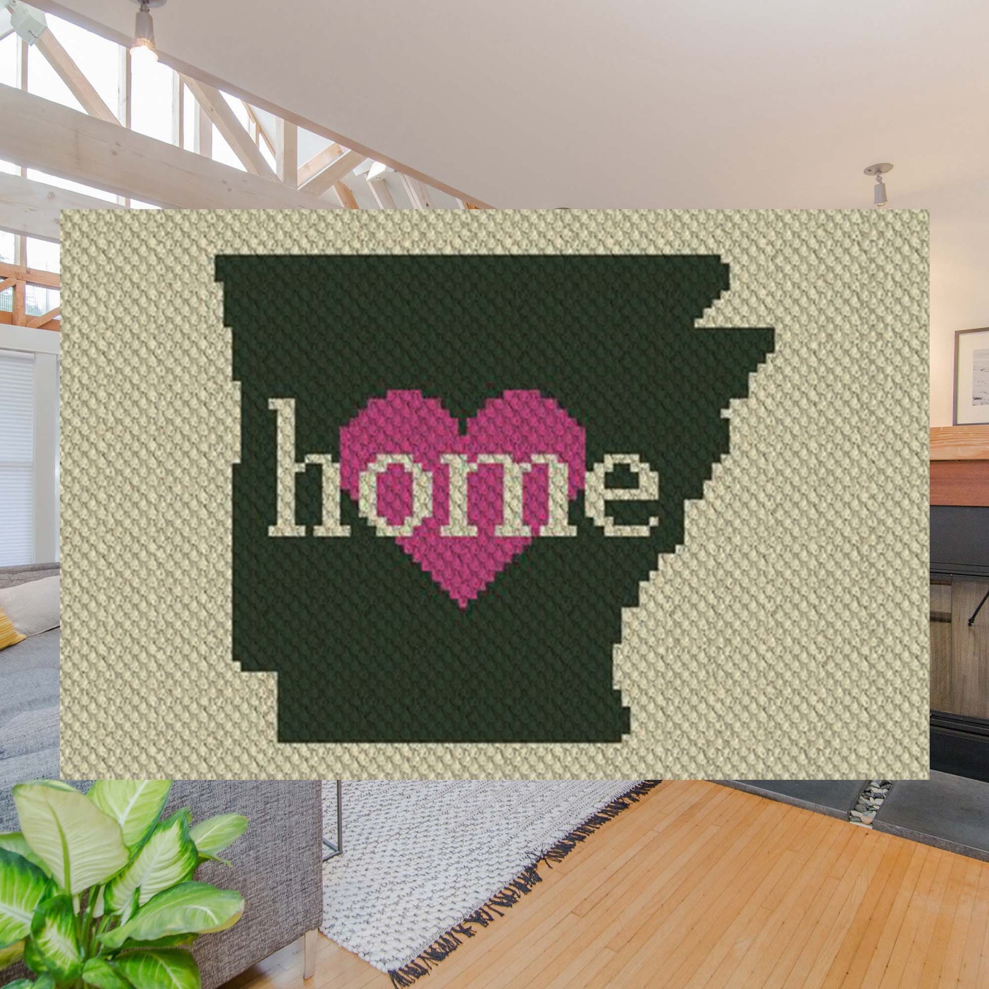 Arkansas Home C2C Afghan Crochet Pattern