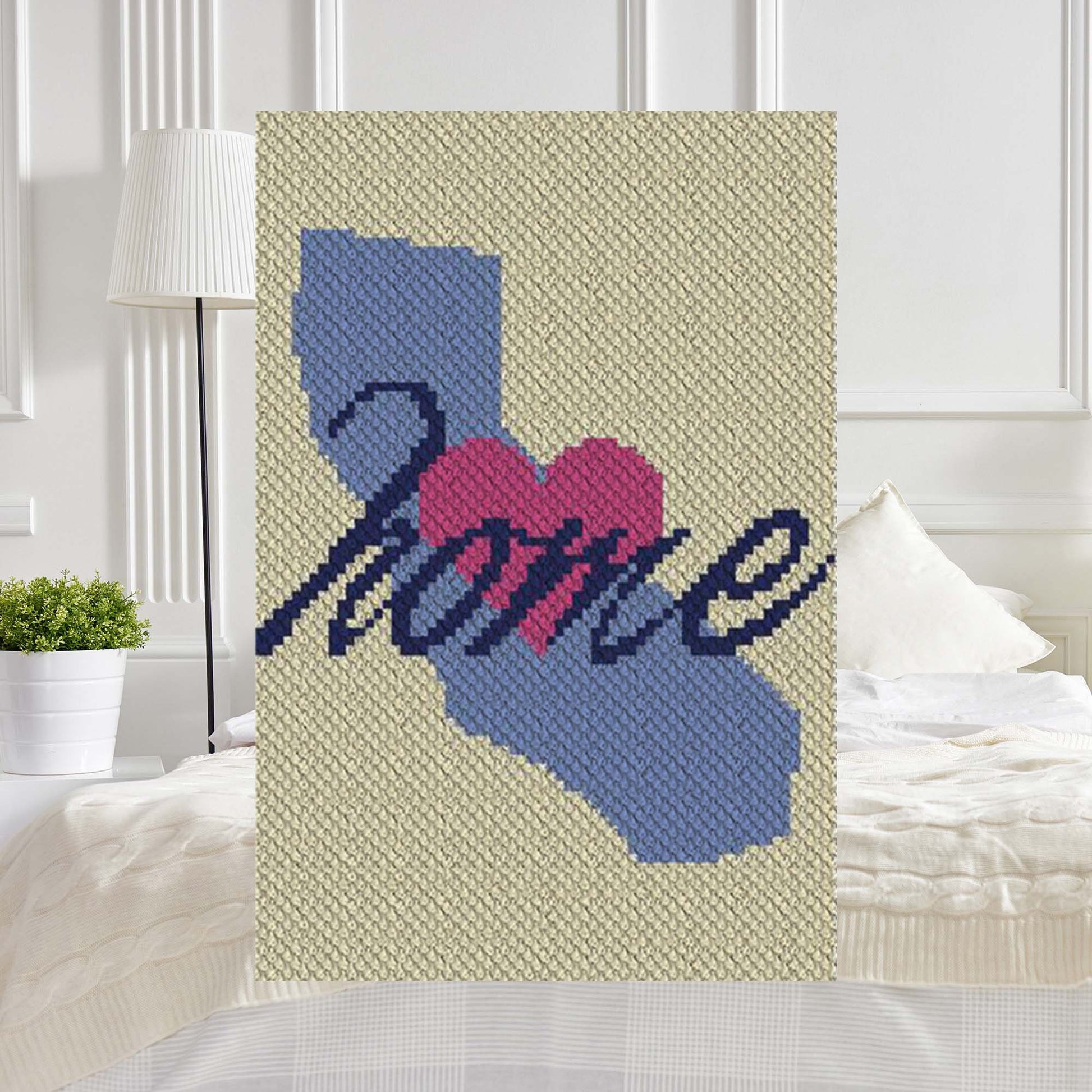 California Home C2C Afghan Crochet Pattern