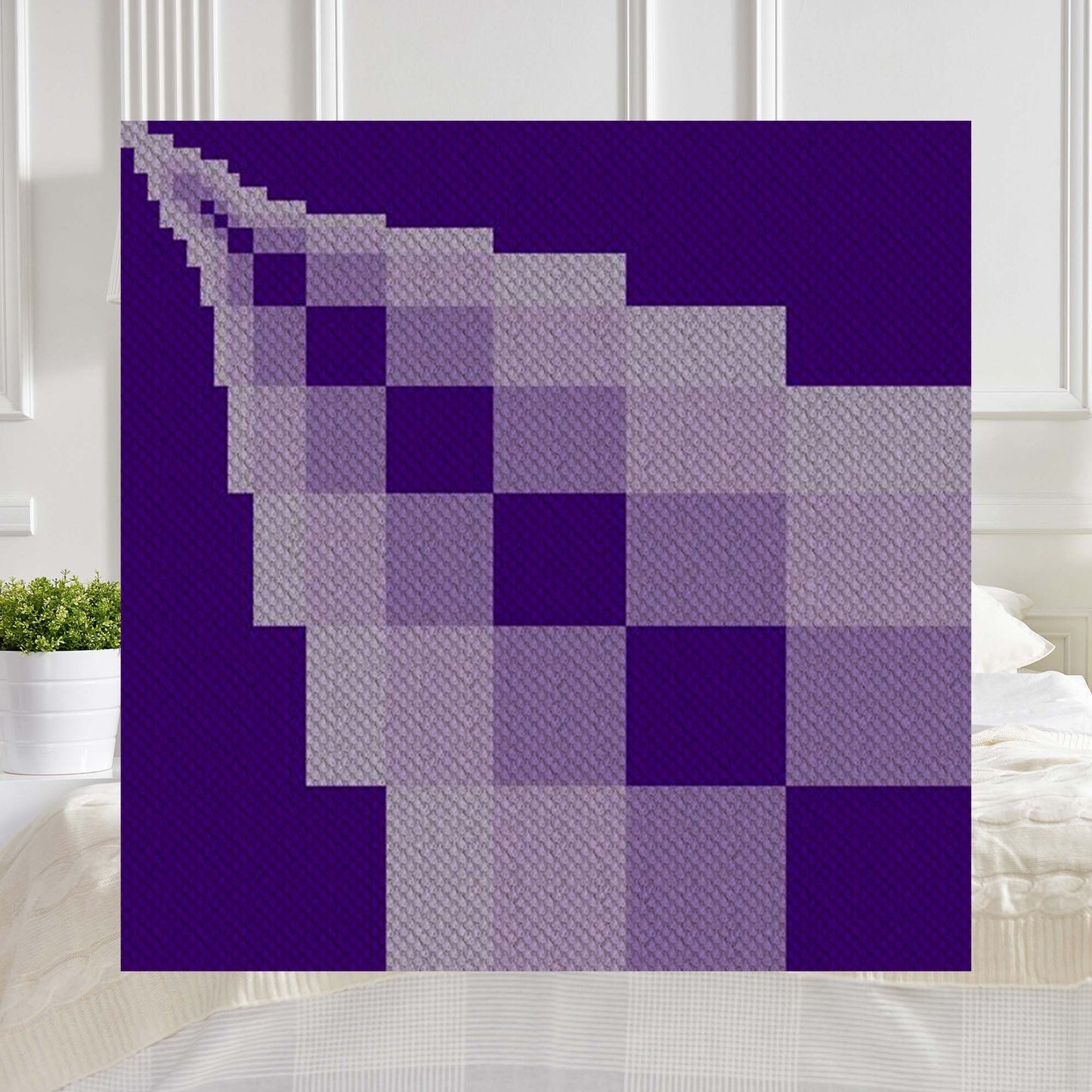 Disappearing Blocks C2C Crochet Pattern