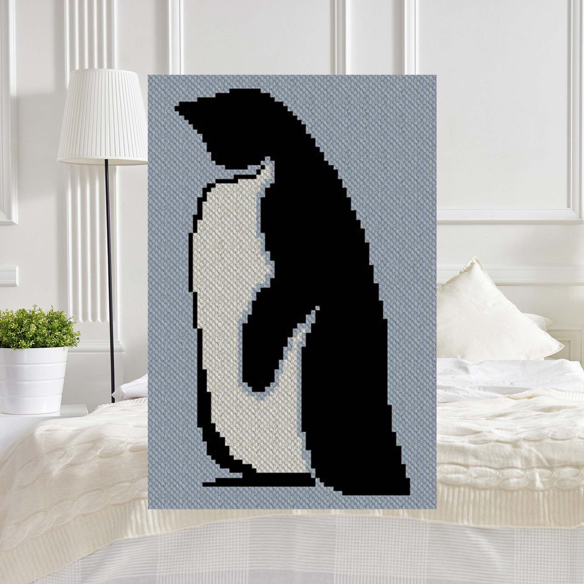 Sir Penguin C2C Afghan Crochet Pattern