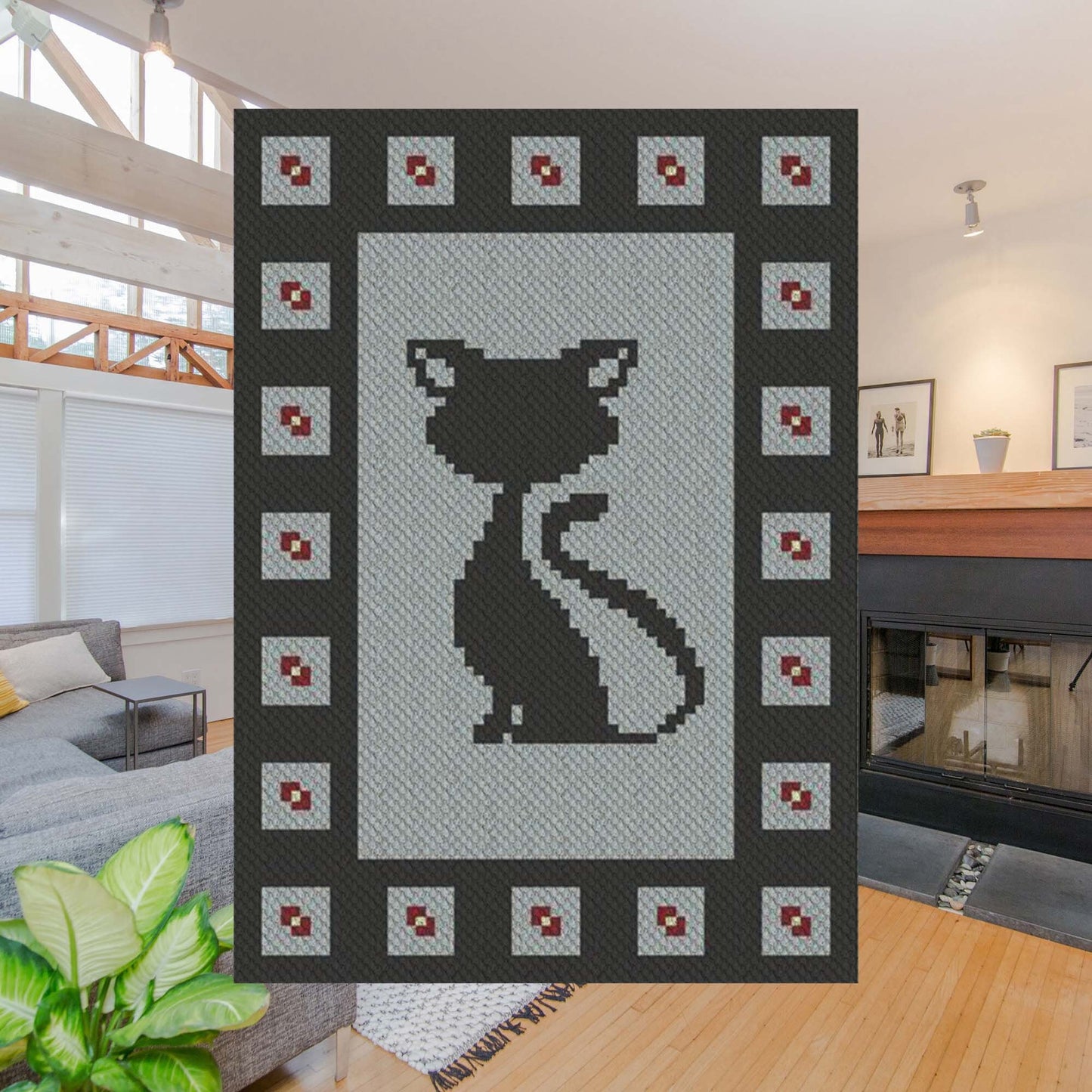 Blackjack C2C Afghan Crochet Pattern