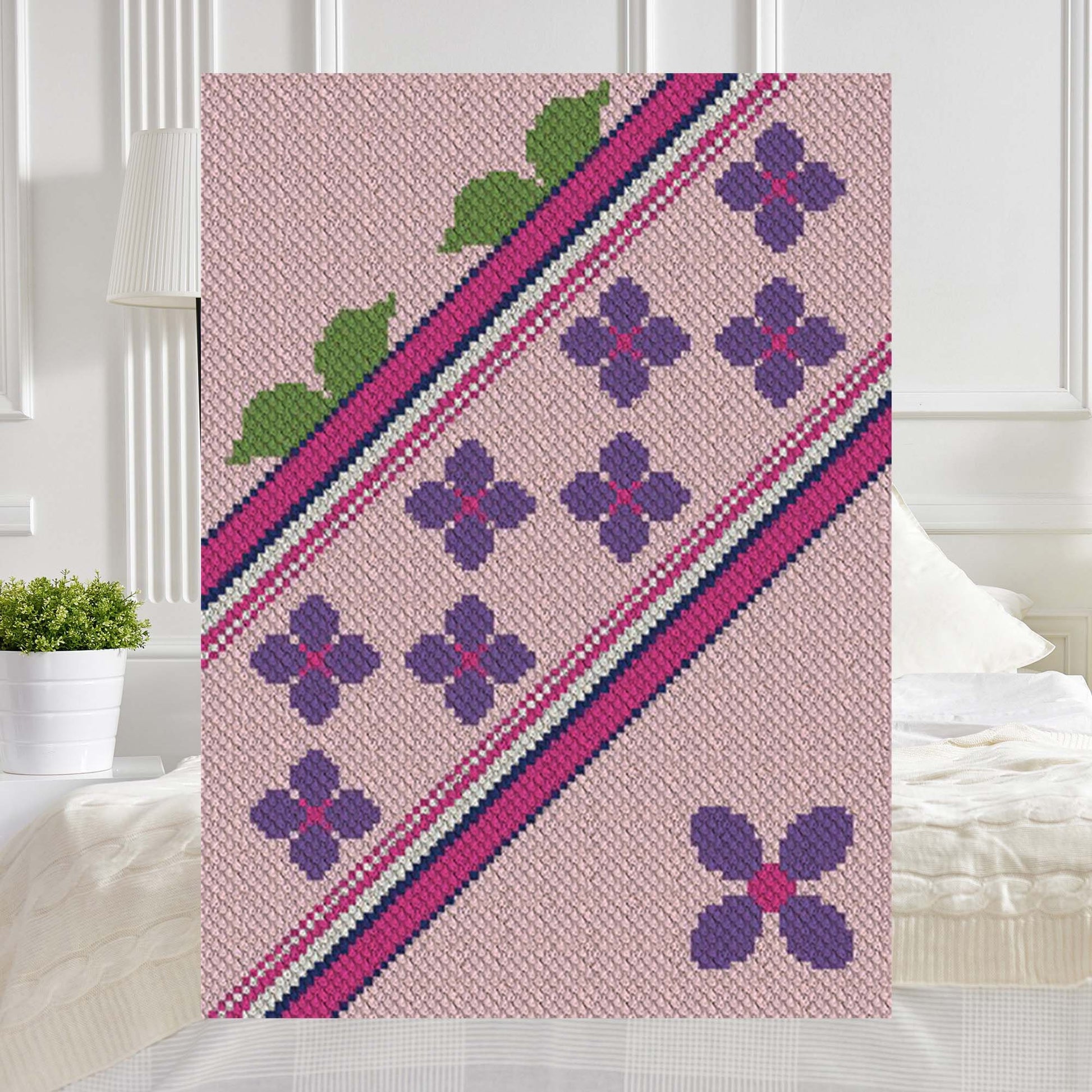 Spring Lane C2C Afghan Crochet Pattern