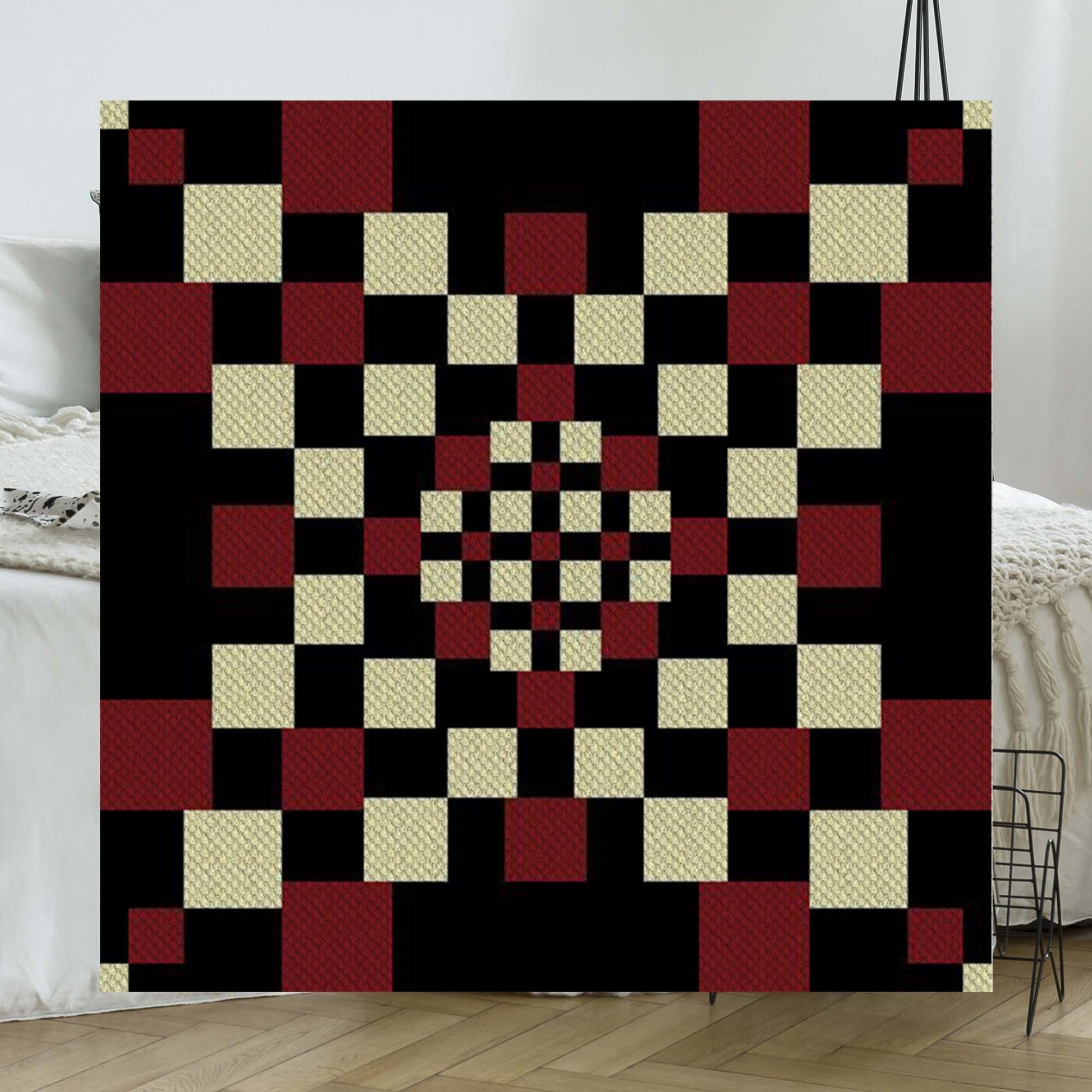 The Dark Night C2C Lapghan Crochet Pattern