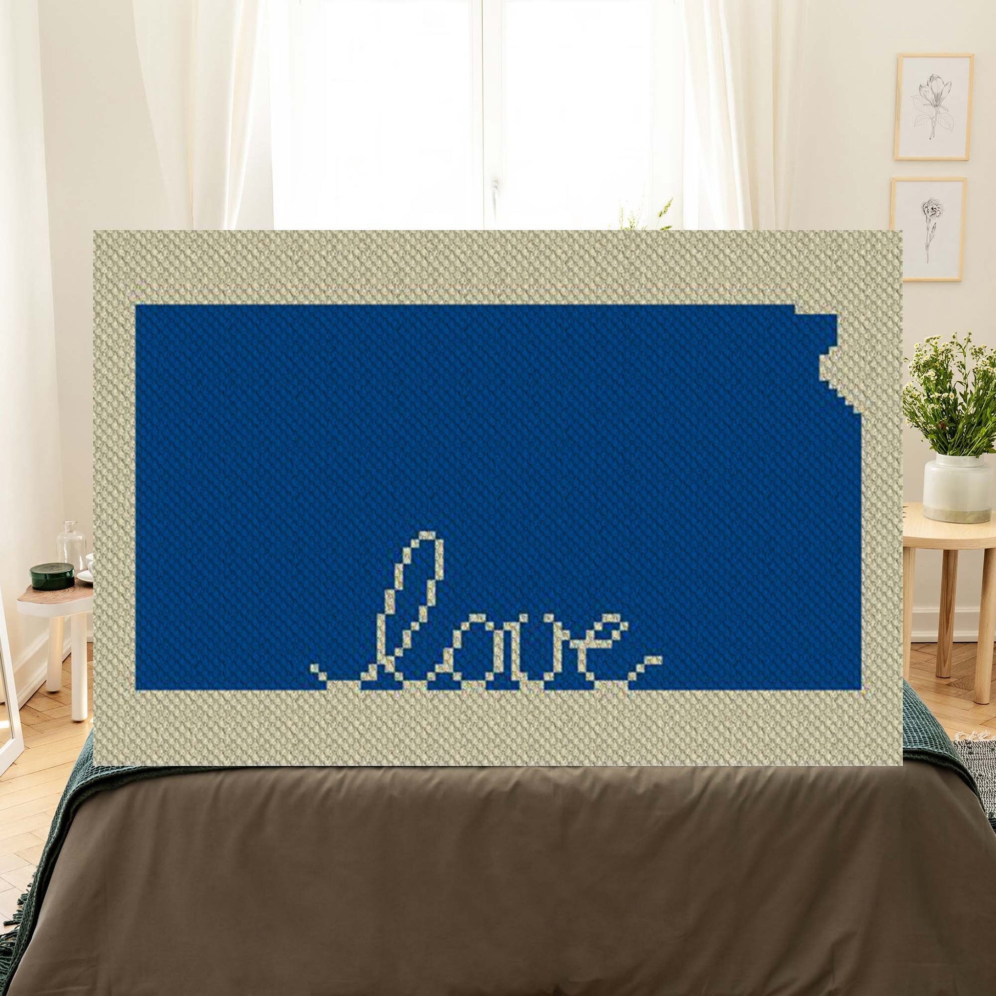 Kansas Love C2C Afghan Crochet Pattern