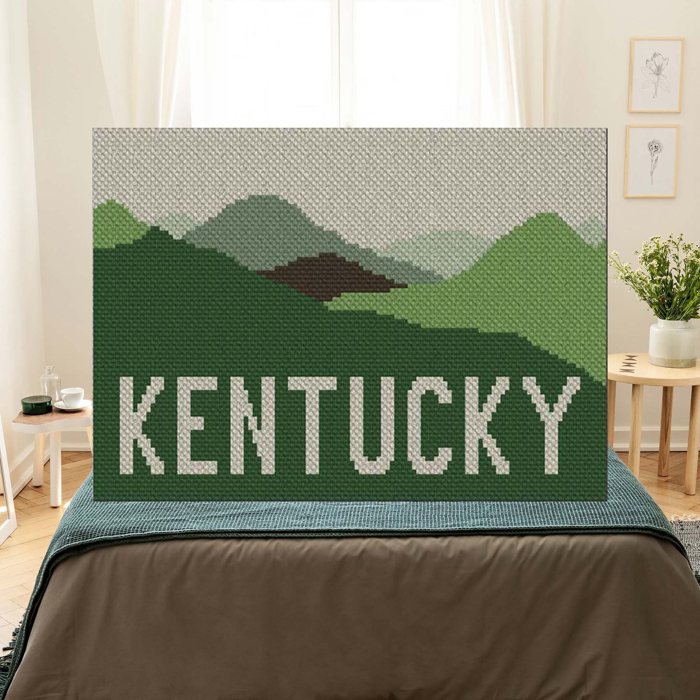 Go to the Mountains of Kentucky C2C Crochet Pattern